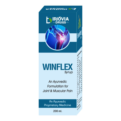 Product Name: Winflex, Compositions of Winflex are An ayurvedic Oil for Joint & Muscular Pain - Innovia Drugs