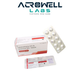 Product Name: Acrocal AM, Compositions of Acrocal AM are Levocetirizine Hydrochloride Tablets IP - Acrowell Labs Private Limited