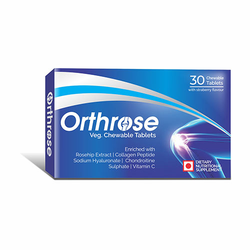 Product Name: Orthrose , Compositions of Orthrose  are Veg  Chiwable Tablets - Biofrank Pharmaceuticals (India) Pvt. Ltd