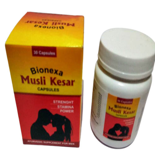 Product Name: Musli Kesar, Compositions of Musli Kesar are Ayurvedic suppliments For men - Bionexa Organic