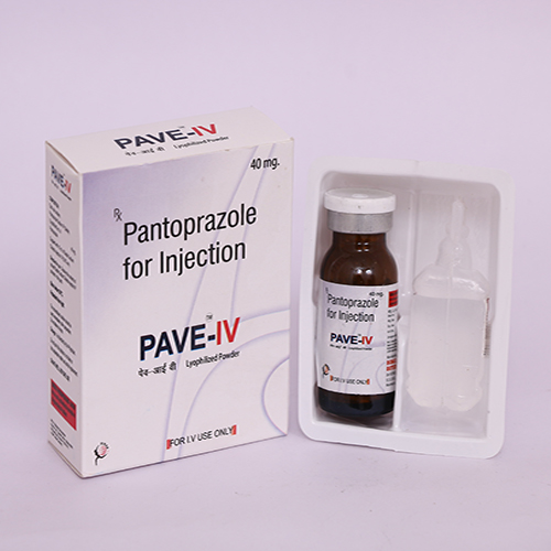 Product Name: PAVE IV, Compositions of PAVE IV are Pantaprazole For Injection - Biomax Biotechnics Pvt. Ltd
