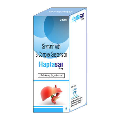 Product Name: Haptasar, Compositions of are Silymarin with B-Complex Suspension - Sushma Biotech