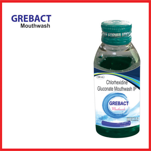 Product Name: Grebact, Compositions of Grebact are Chlorihexidine Gluconate Mouthwash IP - Greef Formulations