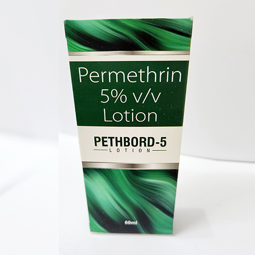 Product Name: Pethbord 5, Compositions of Pethbord 5 are Permethrin 5% v/v Lotion - Bkyula Biotech