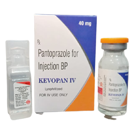 Product Name: Kevopan IV, Compositions of Kevopan IV are Pantoprazole for Injection BP - Kevlar Healthcare Pvt Ltd