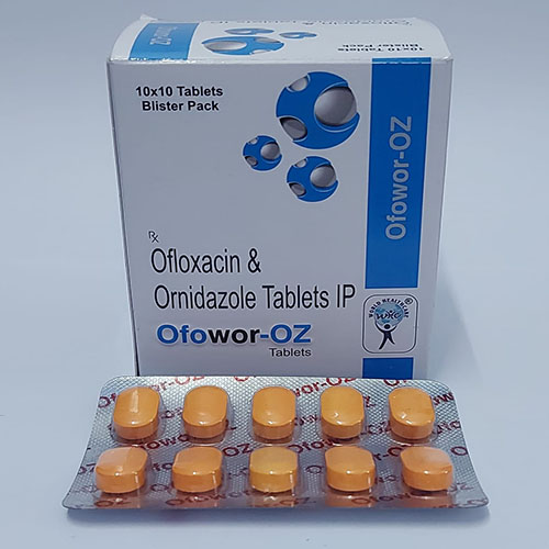 Product Name: Ofowor OZ, Compositions of Ofowor OZ are Ofloxacin & Ornidazole Tablets IP - WHC World Healthcare