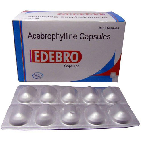 Product Name: EDEBRO, Compositions of EDEBRO are Acebrophylline - Edelweiss Lifecare