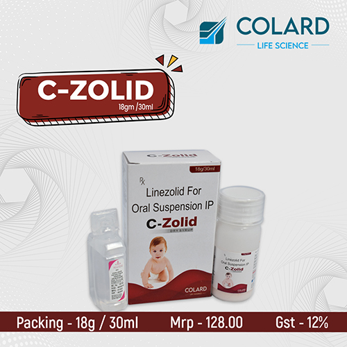 Product Name: C ZOLID, Compositions of C ZOLID are Linezolid For Oral Suspension - Colard Life Science