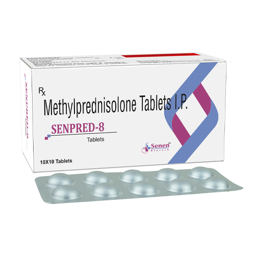 Product Name: Senpred 8, Compositions of Senpred 8 are Methylprednisolone Tablets I.P. - Senen Biotech