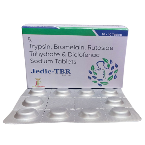 Product Name: JedicTBR, Compositions of JedicTBR are Acebrophylline Sustained Release, Fexofenadine & Montelukast Tablets - Jecks Pharma