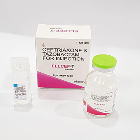 Product Name: Ellcef T, Compositions of Ellcef T are Ceftriaxone & Tazobactam For Injection - Ellanjey Lifesciences