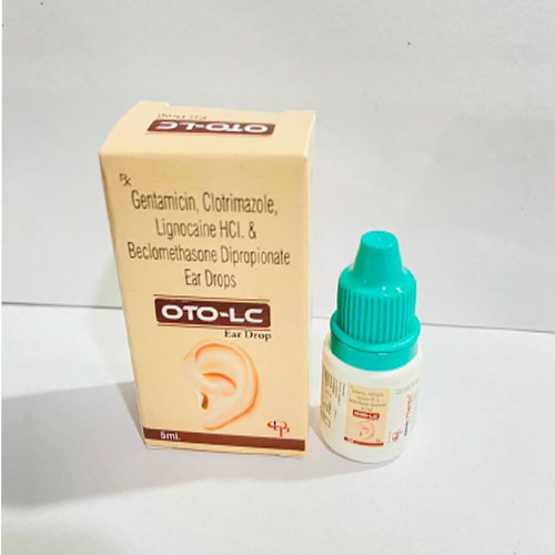 Product Name: OTO LC, Compositions of OTO LC are Gentamicin, Clotrimazole, Lignocaine HCI, And Beclomethasone Dipropionate Ear Drops - Disan Pharma