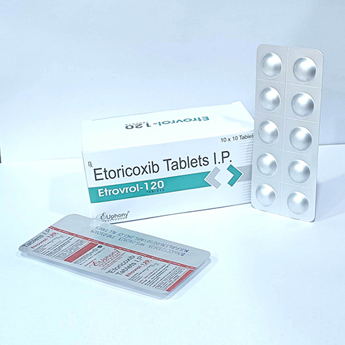Product Name: EtrovroL 120, Compositions of EtrovroL 120 are Etoricoxib Tablets Ip - Euphony Healthcare