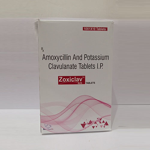 Product Name: Zoxiclav, Compositions of Zoxiclav are Amoxycillin and Potassium Clavulanate Tablets IP - Yazur Life Sciences