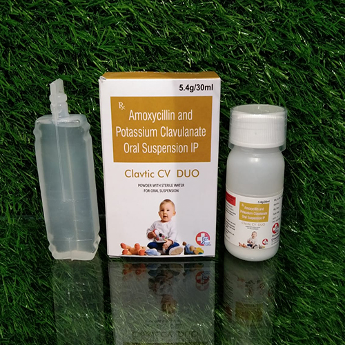 Product Name: Clavtic CV Duo, Compositions of Clavtic CV Duo are Amoxicillin & Potassium Clavulanate Oral Suspension Ip - Crossford Healthcare