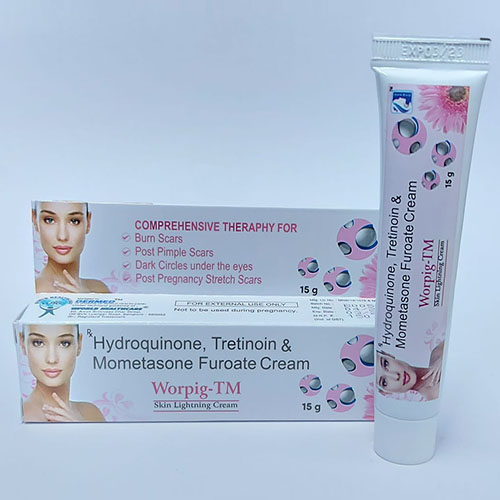 Product Name: Worpig TM, Compositions of Worpig TM are Hydroquinone,Tretinoin & Mometasone Furoate Cream - WHC World Healthcare