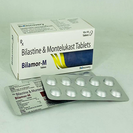 Product Name: Bilamor M, Compositions of Bilamor M are Bilastine & Montelukast Tablets - Biodiscovery Lifesciences Pvt Ltd