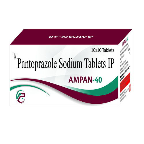 Product Name: Ampan 40, Compositions of Ampan 40 are Pantoprazole Sodium Tablets IP - Ambrosia Pharma