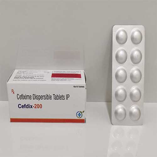 Product Name: Cefdix 200, Compositions of Cefdix 200 are Cefixime Dispersible Tablets Ip - Caddix Healthcare