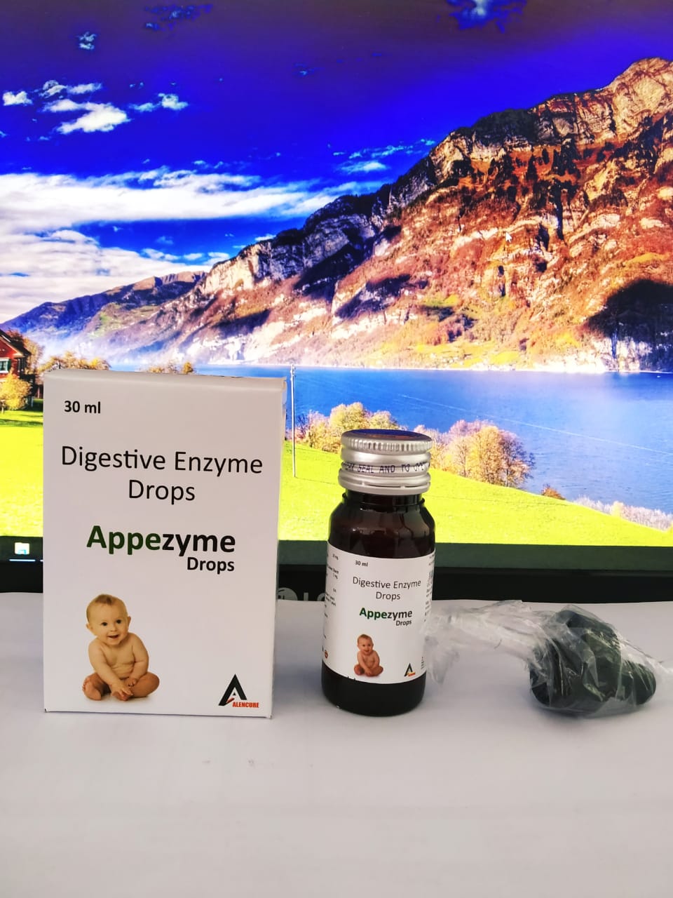 Product Name: Appezyme drop, Compositions of Appezyme drop are Digestive Enzymes Drops - Alencure Biotech Pvt Ltd