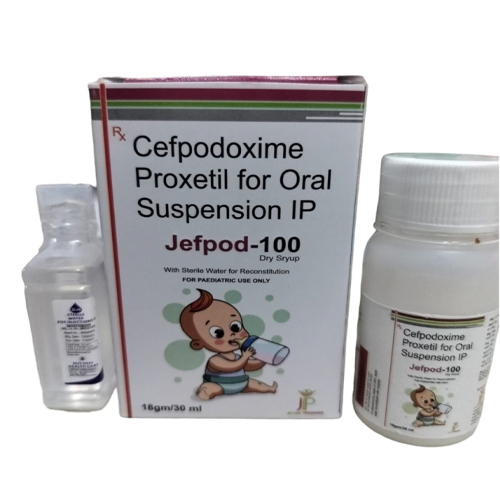 Product Name: Jefpod100, Compositions of Jefpod100 are Cefpodoxime Proxetil for Oral Suspension Ip - Jecks Pharma