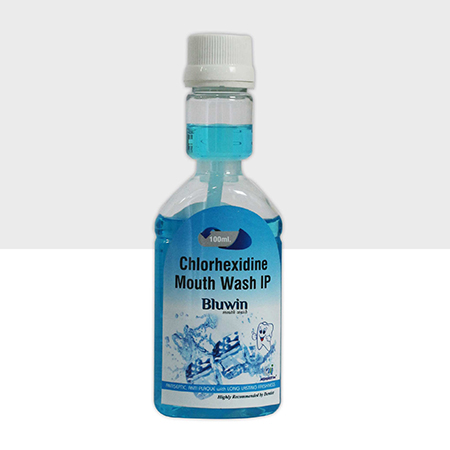 Product Name: Bluwin, Compositions of Bluwin are Chlorhexidine Mouth Wash - Mediquest Inc