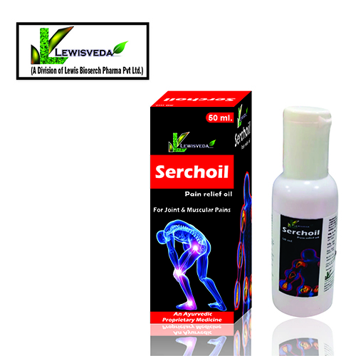 Product Name: Serchoil, Compositions of Serchoil are Pain Relief Oil - Lewis Bioserch Pharma Pvt. Ltd
