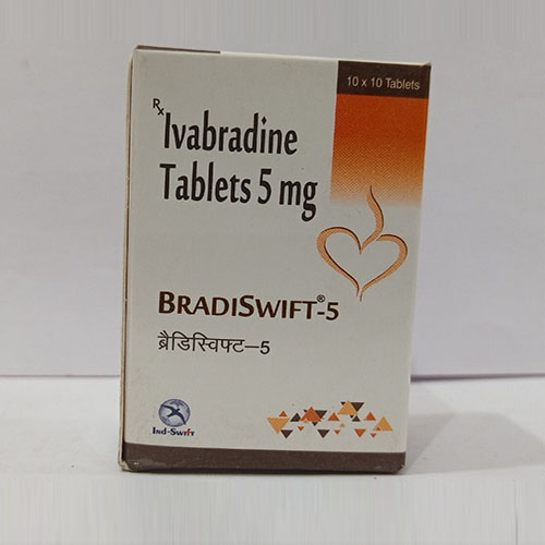 Product Name: Bradiswift 5, Compositions of Bradiswift 5 are Ivabradine Tablets 5 mg - Yazur Life Sciences