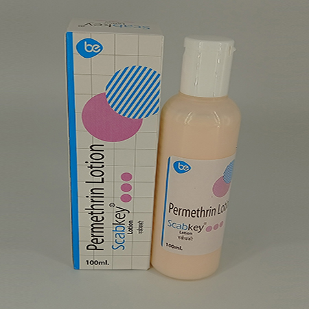 Product Name: Scabkey, Compositions of Scabkey are Permethrin Lotion - Biodiscovery Lifesciences Pvt Ltd