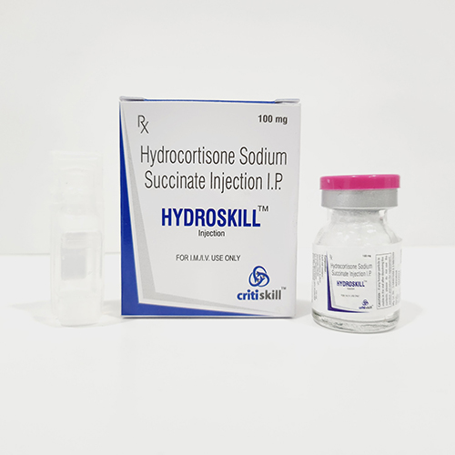 Product Name: HYDROSKILL, Compositions of HYDROSKILL are Hydrocortisone Sodium Succinate Injection I.P - Kript Pharmaceuticals