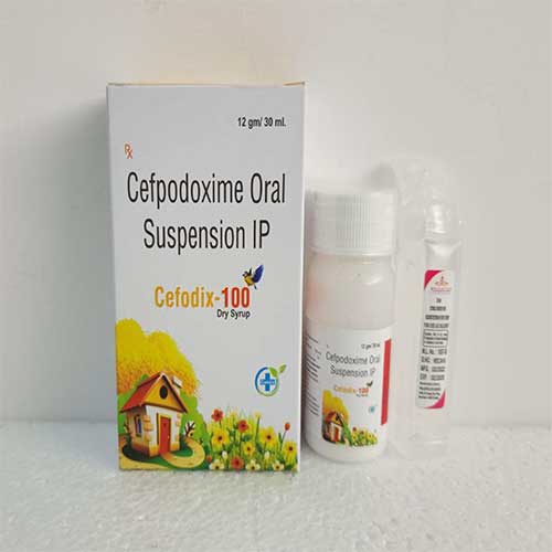 Product Name: Cefodix 100, Compositions of Cefodix 100 are Cefpodoxime Oral Suspension IP - Caddix Healthcare