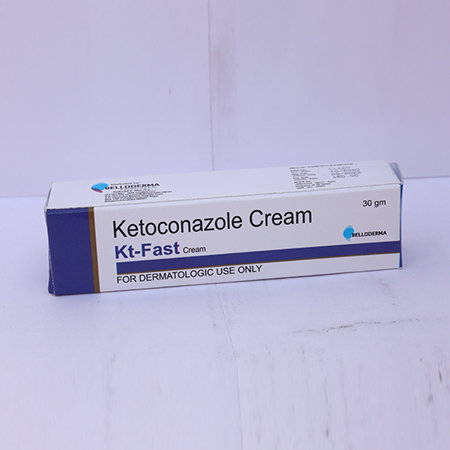 Product Name: KT Fast, Compositions of KT Fast are Ketoconazole Ceam - Eviza Biotech Pvt. Ltd