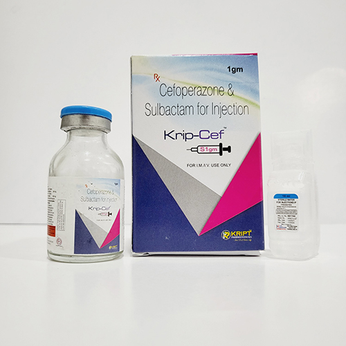 Product Name: Krip Cef, Compositions of Krip Cef are Cefoperazone & Sulbactam for Injection - Kript Pharmaceuticals