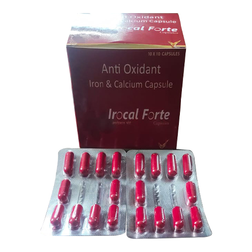 Product Name: Irocal Forte, Compositions of Irocal Forte are Anti-oxidant Iron & Calcium capsule - Jonathan Formulations