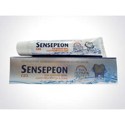 Product Name: SENSEPEON, Compositions of SENSEPEON are For Sensetive Teeth, Cavity. - Alardius Healthcare