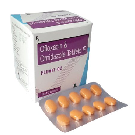 Product Name: FLOXIT OZ, Compositions of FLOXIT OZ are Ofloxacin & Ornidazole Tablets IP - Itelic Labs
