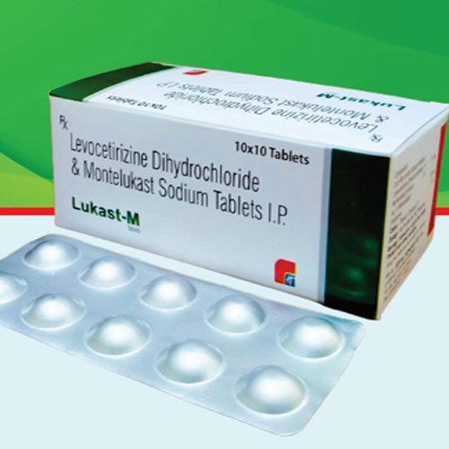 Product Name: Lukast M, Compositions of Lukast M are Levocetirizine Dihydrochloride & Montelukast Sodium Tablets I.P. - Healthkey Life Science Private Limited