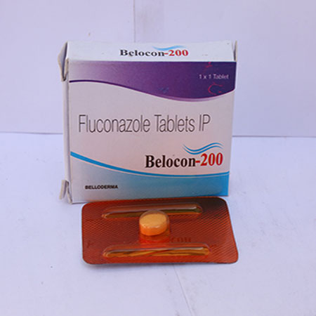 Product Name: Belocon 200, Compositions of Belocon 200 are Fluconazole Tablets IP - Eviza Biotech Pvt. Ltd
