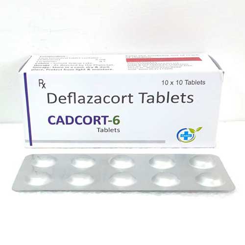 Product Name: Cadcort 6, Compositions of Cadcort 6 are Deflazacort Tablets - Caddix Healthcare
