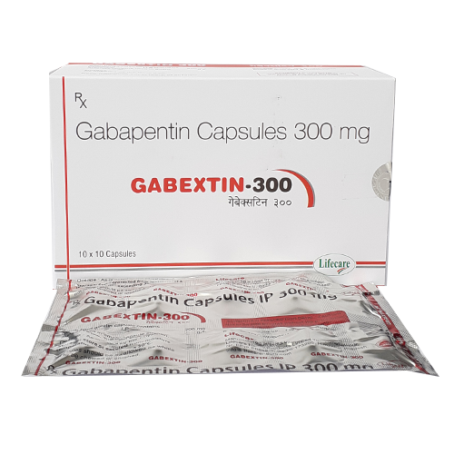 Product Name: Gabextin 300, Compositions of Gabextin 300 are Gabapentin Capsules 300mg - Lifecare Neuro Products Ltd.