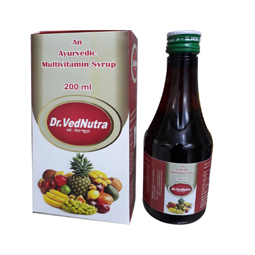 Product Name: Dr Vednutra, Compositions of Dr Vednutra are An Ayurvedic Multivitamins Syrup - Jonathan Formulations