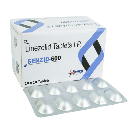 Product Name: Senzid600, Compositions of Senzid600 are Linezolid Tablets I.P. - Senen Biotech