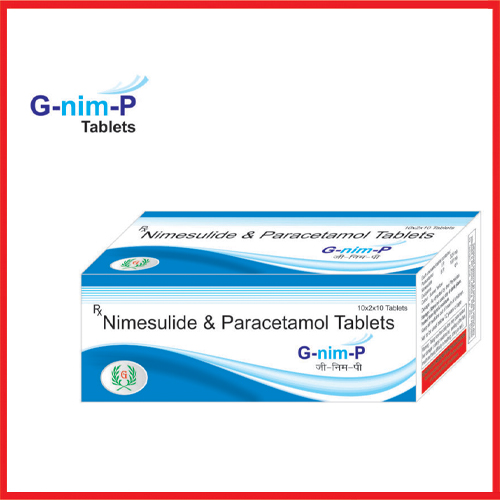 Product Name: G Nim P, Compositions of G Nim P are Nimesulide & Paracetamol Tablets - Greef Formulations