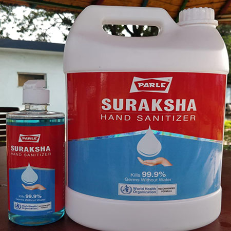 Product Name: Suraksha, Compositions of Suraksha are Hand Sanitizer - Rhythm Biotech Private Limited
