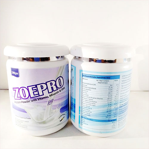 Product Name: Zoepro , Compositions of Zoepro  are Protein powder WITH DHA 200 gm - Voizmed Pharma Private Limited