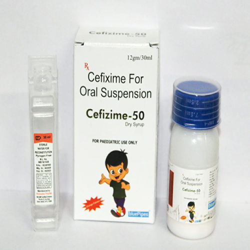 Product Name: CEFIZIME 50, Compositions of CEFIZIME 50 are Cerfixime For Oral Suspension - Bluepipes Healthcare