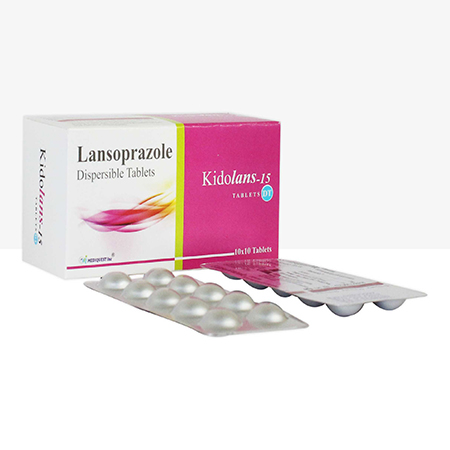 Product Name: KIDOLANS 15, Compositions of KIDOLANS 15 are Lansoprazole Dispersable Tablets - Mediquest Inc
