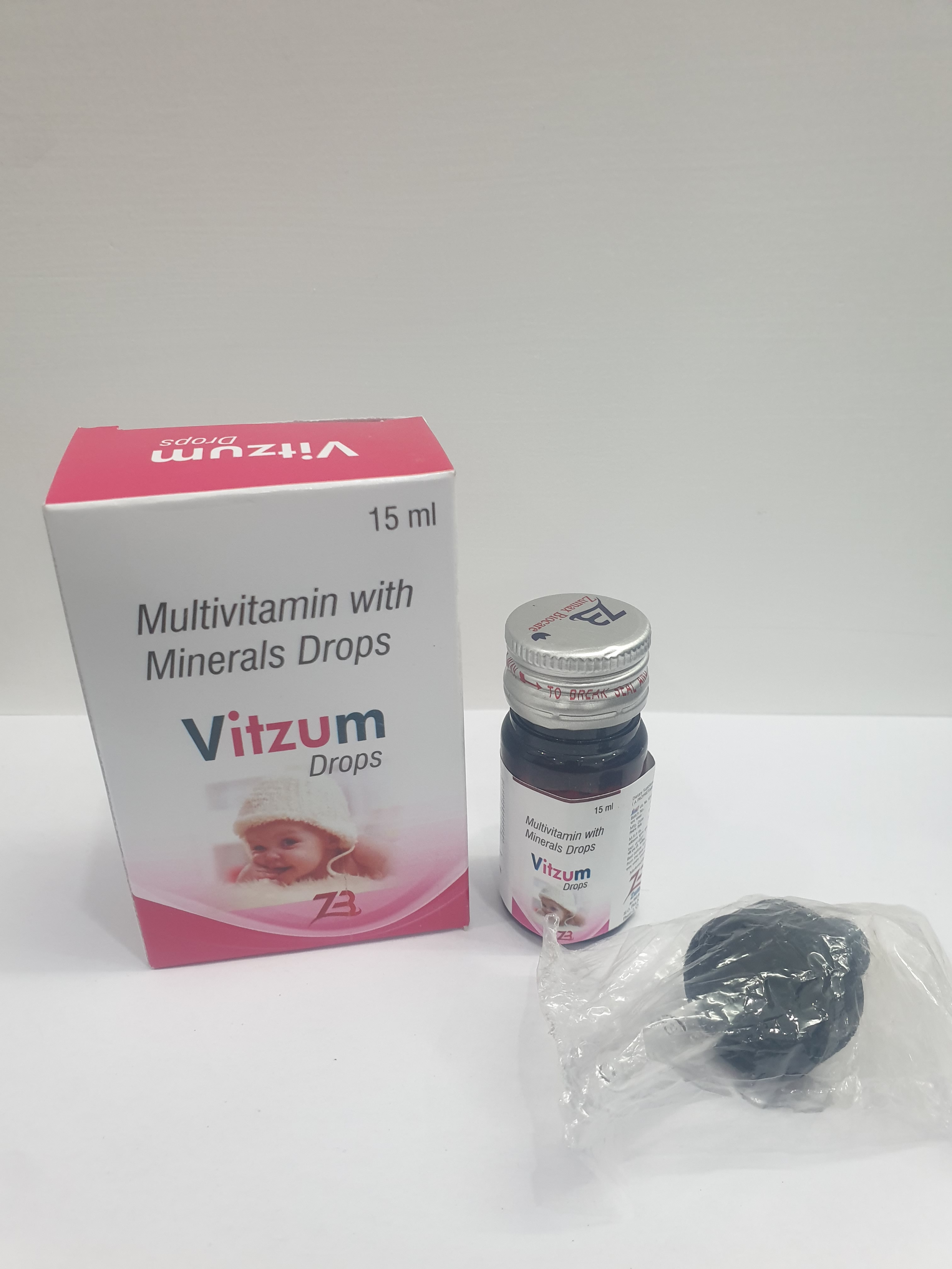 Product Name: Vitzum Drops, Compositions of Multivitamin with Minerals Drops are Multivitamin with Minerals Drops - Zumax Biocare