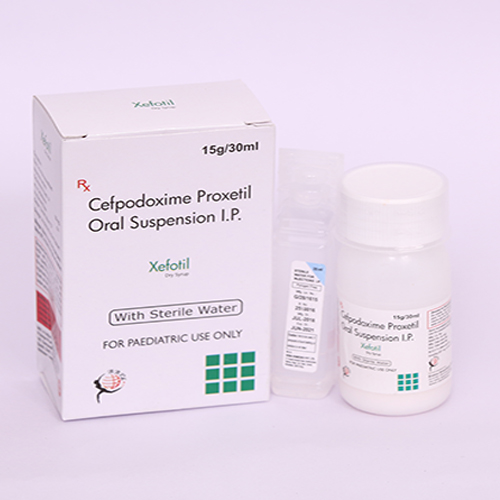 Product Name: XEFOTIL, Compositions of XEFOTIL are Cefpodoxime Proxetil Oral Suspension IP - Biomax Biotechnics Pvt. Ltd