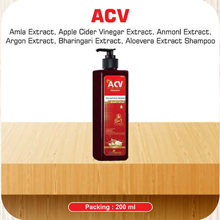 Product Name: Acv, Compositions of Acv are Amla Extract,Apple Cider Vinegar Extract,Anmonl Extract,Argon Extract,Bharingari Extract,Aloevera Extract Shampoo - Scothuman Lifesciences